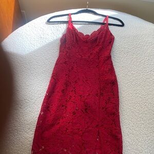Fashion Nova Scarlet Lace Dress